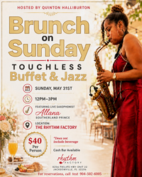 Jazz Brunch on Sunday - Hosted by Quinton Halliburton