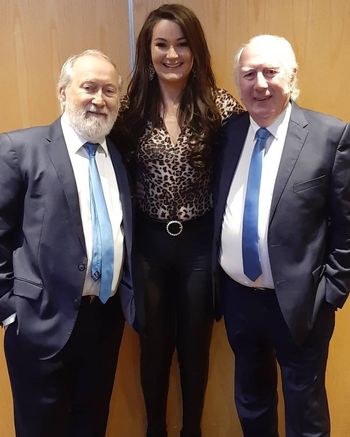 When you're surrounded by legends...the great Foster and Allen.

