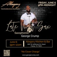George Crump live at Allegory Kitchen and Bar