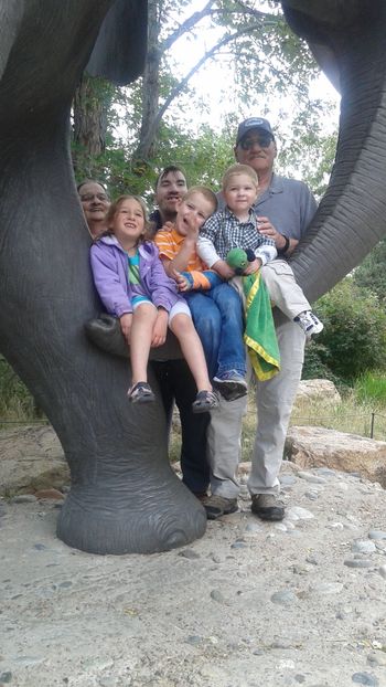 Daniel Opa Abigail Joey and Levi
