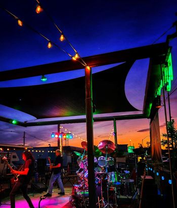 Midnight Rebel live with an Arizona sunset
