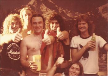 Bill Ward and friends at Euphoria studio
