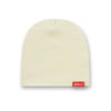 Beanie w/ Logo Tag (Ivory)