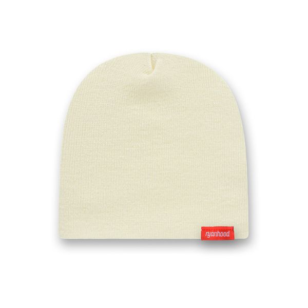 Beanie w/ Logo Tag (Ivory)