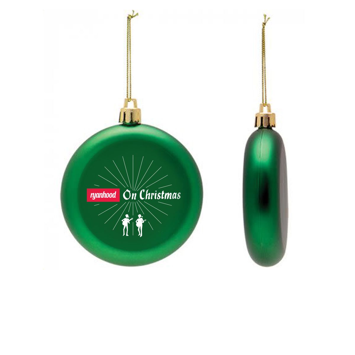 Shatter-Resistant Ornament - On Christmas (Green)