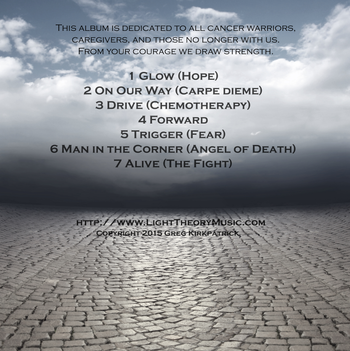 Back cover of Glow cd
