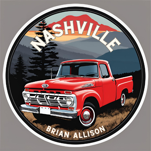 Nashville Truck Sticker