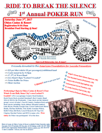 Poker Run "Ride to break the silence"