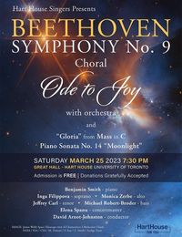 Hart House Singers - Beethoven Symphony No. 9 Choral Ode to Joy