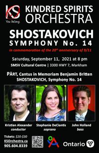 Kindred Spirits Orchestra - Shostakovich's Symphony No. 14 (Principal Second)