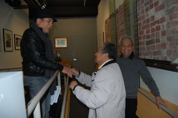 When Maestros meet: Pianists Rey Cristobal and Boy Palacio, with Drummer Boyet Pigao
