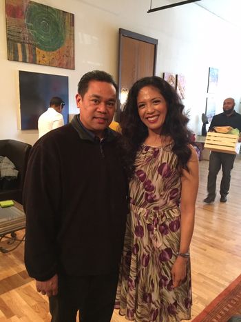 Alex with vocalist Caroline Cabading
