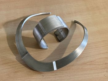 Jones New York commissioned me this runway cuff and collar set. It needed to be sleek, clean and petite. I love this under stated but commanding design.
