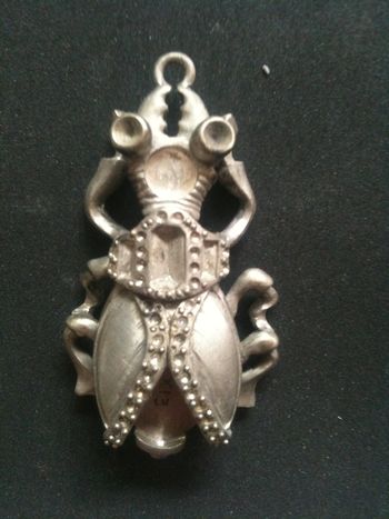 Art Deco Beetle - commissioned by Rhode Island based jeweler, Lauren Barham.
