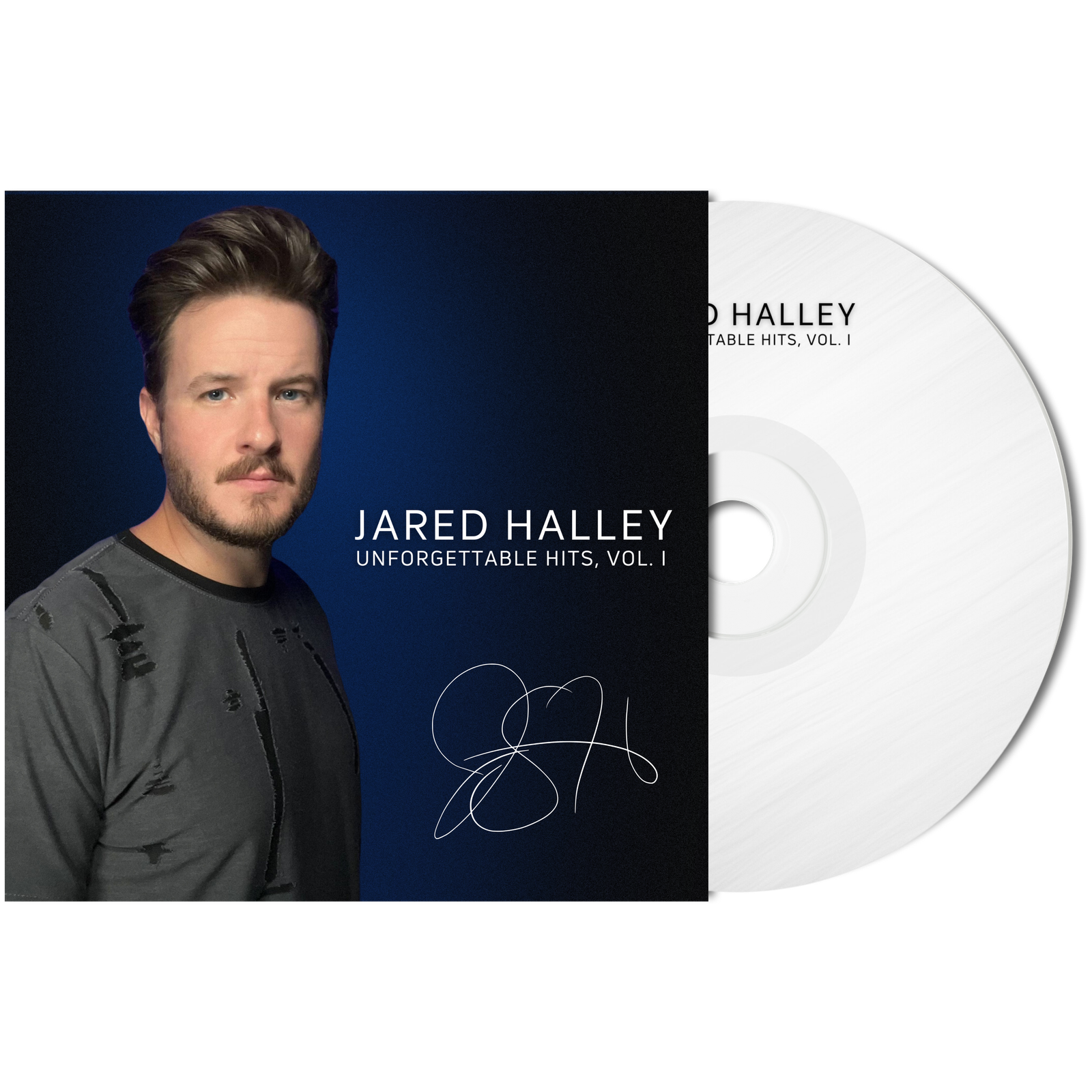 Singer Jared Halley Unforgettable Hits, Vol. I - CD (Signed) - Jared Halley