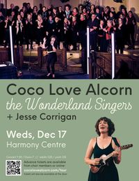 CANCELLED (Youth ticket) Coco Love Alcorn + Wonderland Singers w Jesse Corrigan