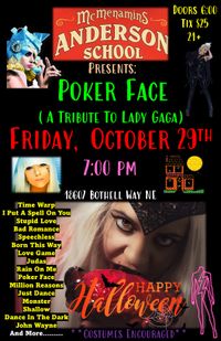 McMenamins Anderson School Halloween Party with Lady Gaga Tribute Poker Face