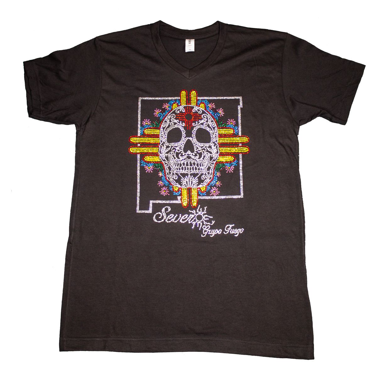 New Mexico Skull Rhinestone T-Shirt