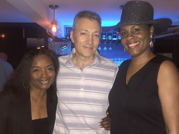 with Guitarist Vinny Valentino and voca;ist Yvone Christiana
