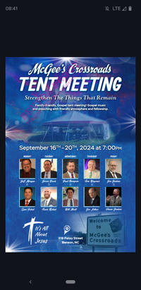 McGee’s Crossroads Tent Revival