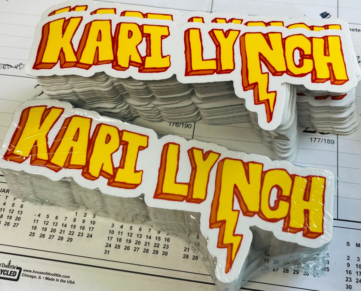 Kari Lynch Lightning Logo Sticker 