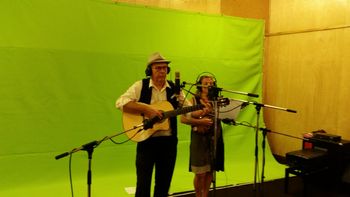 Note the "Green Screen" in the background...we don't do things by halves! !

