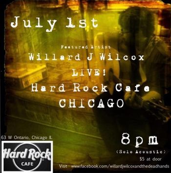 Hard Rock Cafe flier
