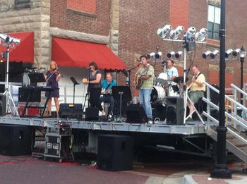 T Ross Band at Summer Concert Series Warrensburg MO
