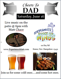 Matt Chace solo on the patio