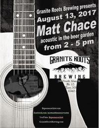 Matt Chace - acoustic in the beer garden