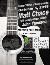 Matt Chace acoustic w/ John Yannacci on percussion