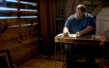 Dave Van Allen aka Jebodiah Barnswallow on the "Sad Machine"

