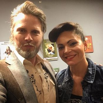 Grady and Angaleena Presley after our show together at kennet Flash
