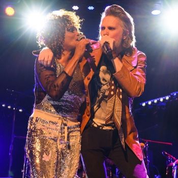 Ava Cherry (David Bowie) and Grady Hoss at the 4th annual "A Night of Stardust... a Tribute to David Bowie " at union Transfer in Philly 1/11/18
