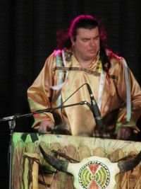 Vlasis performing with Brulé