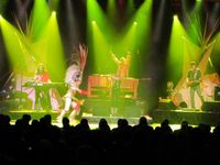 Vlasis performing with Brulé 