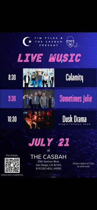 Sometimes Julie live at Casbah 