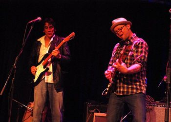 Jimmy Guiboche and me doing a casino show in Edmonton.
