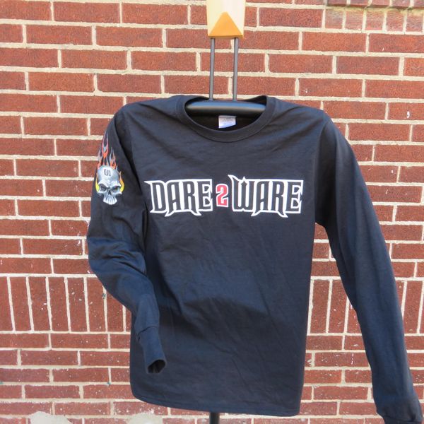 LONG SLEEVE w/ SKULL - BLACK (PLUS)