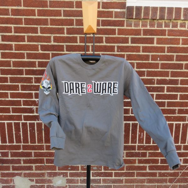 LONG SLEEVE w/ SKULL - CHARCOAL (PLUS)