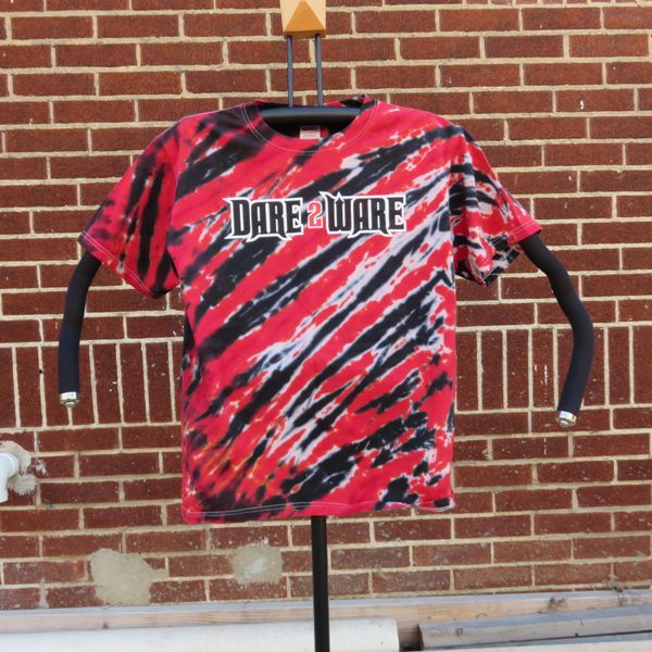 TYE DYE - RED WHITE BLACK (PLUS)