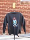 LS SKULL FRONT - BLACK (PLUS)