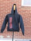HOODIE w/ VERTICLE/FLAME - BLACK (PLUS)