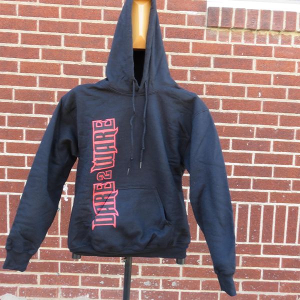 HOODIE w/ VERTICLE/FLAME - BLACK (PLUS)