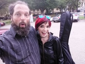 The wonderful Erin Fox after we recorded some great collaboration

