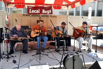 MerleFest-David(R) with Tut Taylor's band

