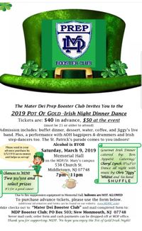 Gig with Shufle at the 2019 Pot Of Gold Irish Night Dinner Dance
