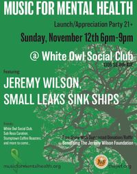 Music For Mental Health LAUNCH PARTY