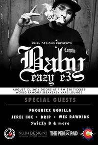 Baby Eazy-E & SwizZy B LIVE at The World Famous Speak Easy Cannabis Club #SEVL