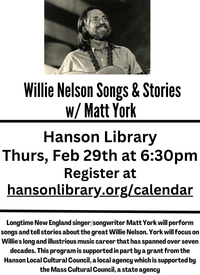 Matt York - Songs & Stories: The Wisdom of Willie Nelson